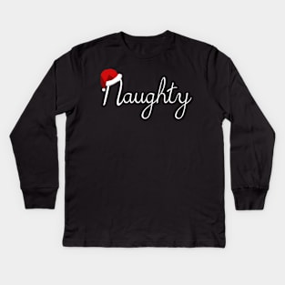 Naughty Nice Naught List Kids Long Sleeve T-Shirt